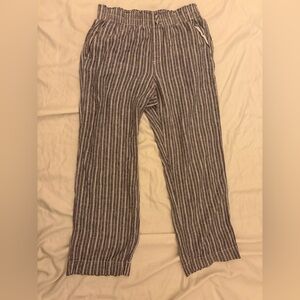 Briggs New York Gray and White Stripes chinos